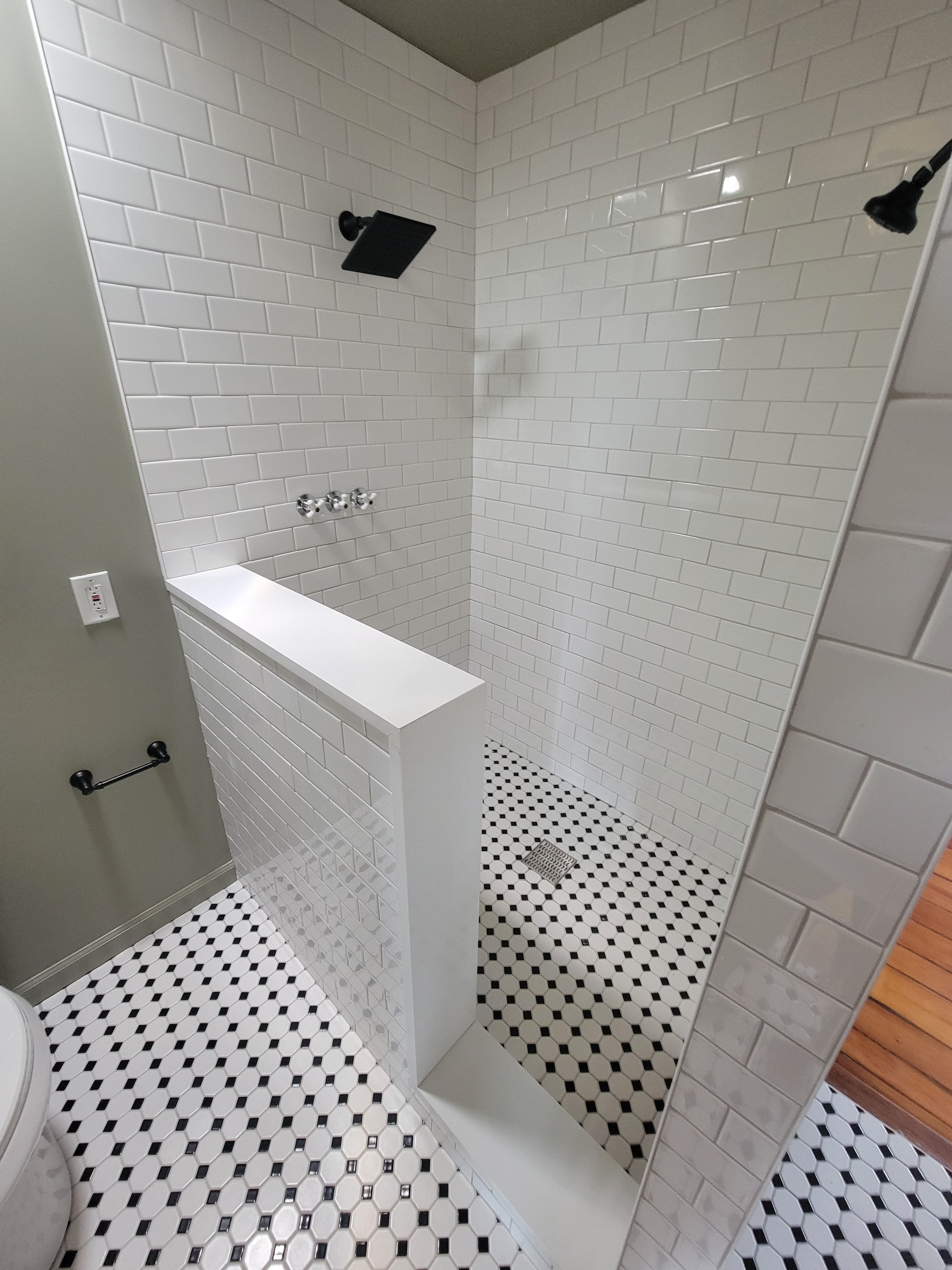 Walk-in Shower with Bench